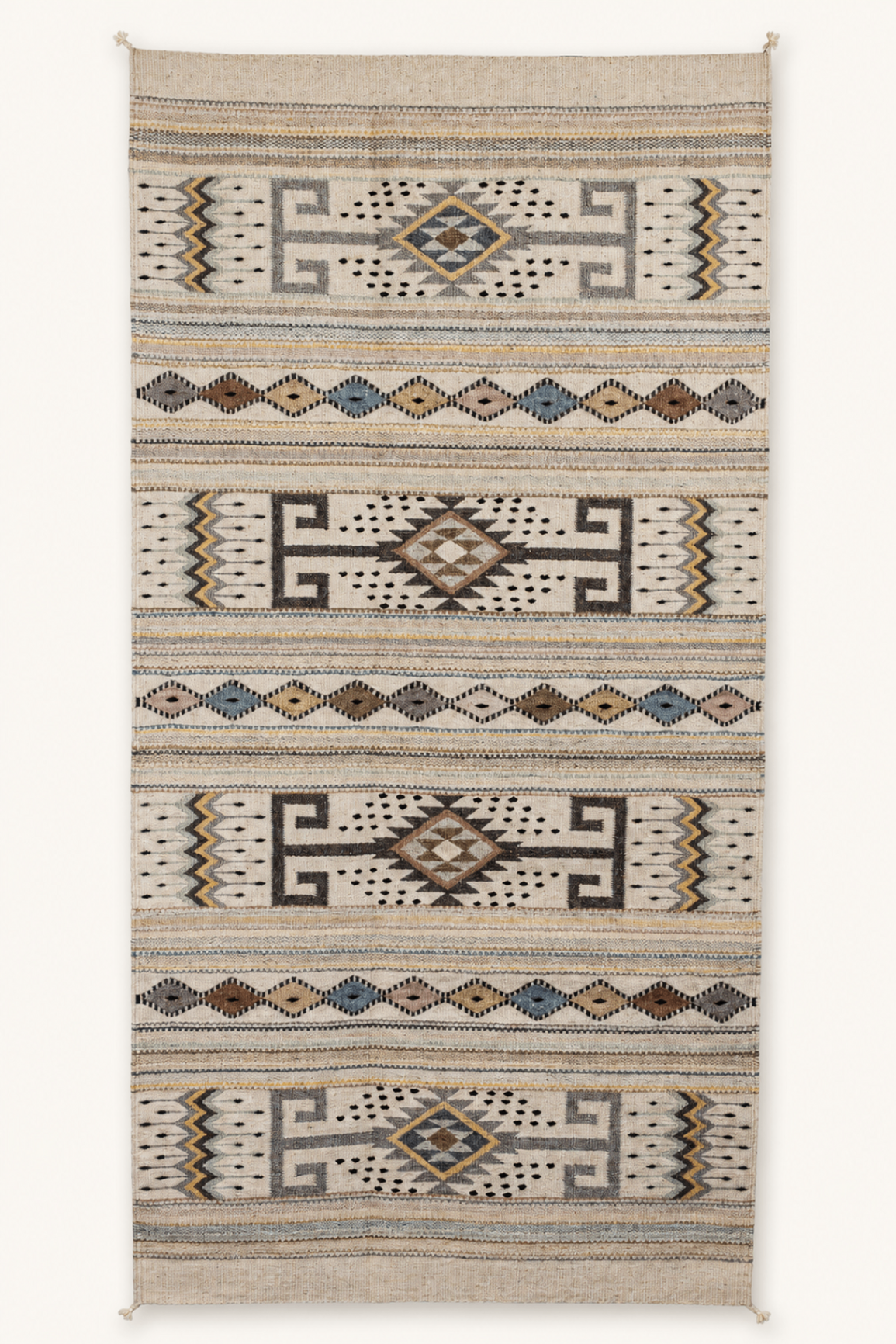 Grecas del Valle — handwoven Zapotec rug by Wilmer Vásquez Luis
