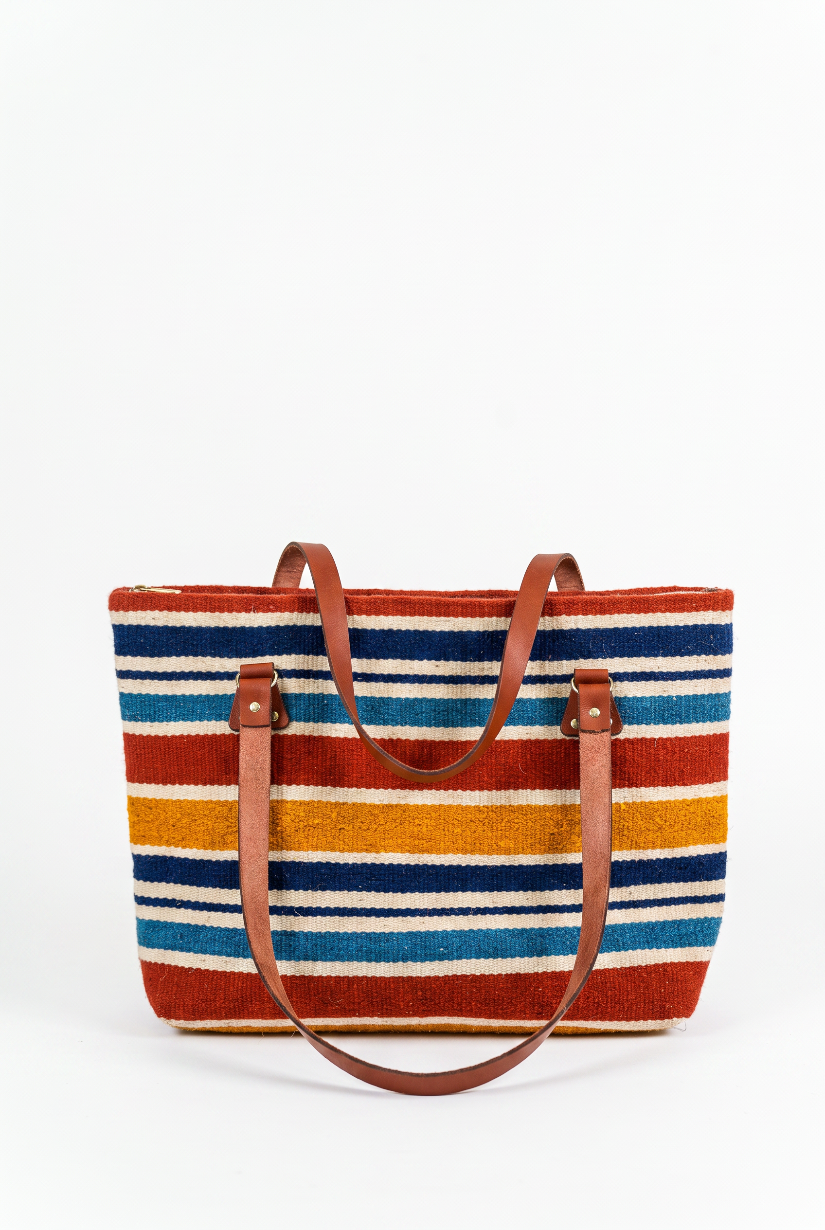 Bolso Serape de Teotitlán — handwoven Zapotec rug by Wilmer Vásquez Luis